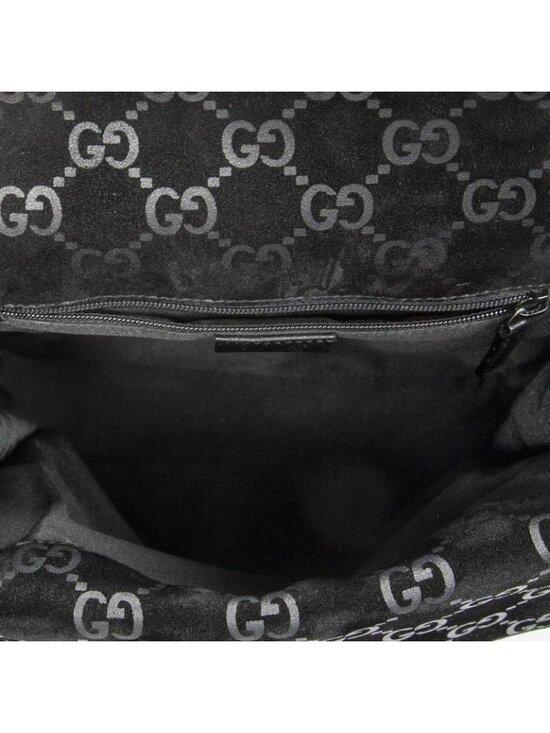 Gucci Jackie Backpack Black GG Suede Leather main image 5